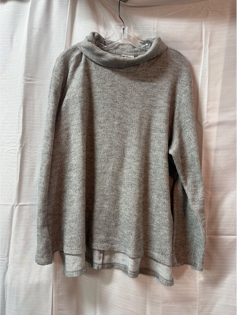 AVA & VIV Women's Gray Long Sleeve Pullover Sweater Size 1X